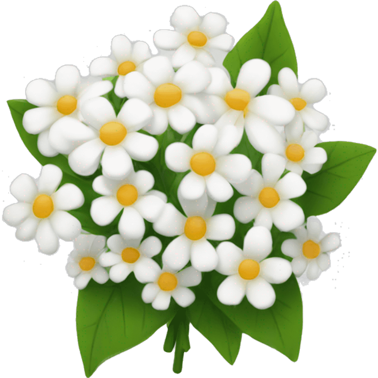 small white flower bouquet  emoji