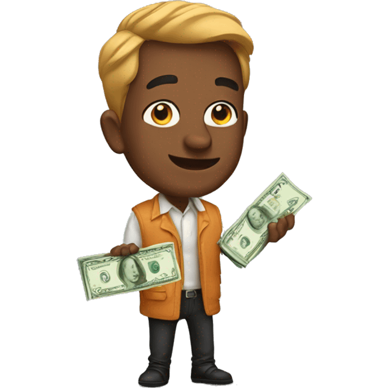 bengal man wih money emoji