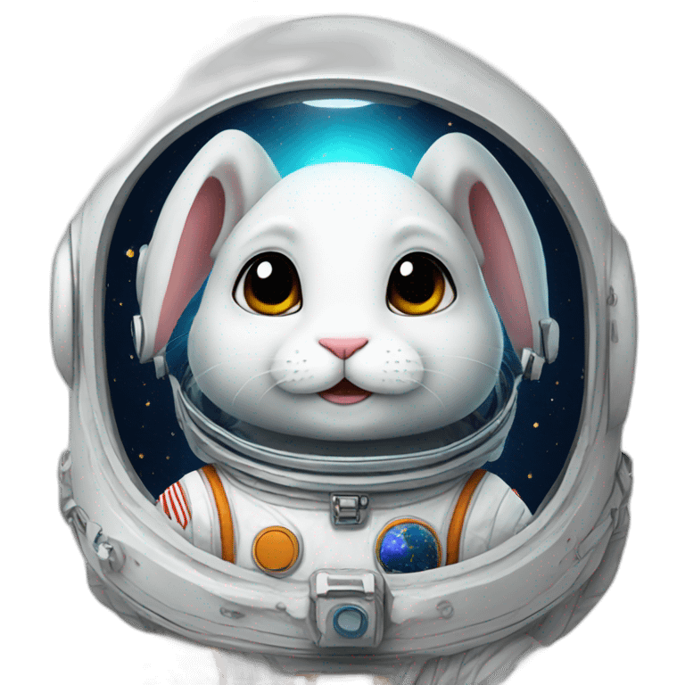 bunny astronaut emoji