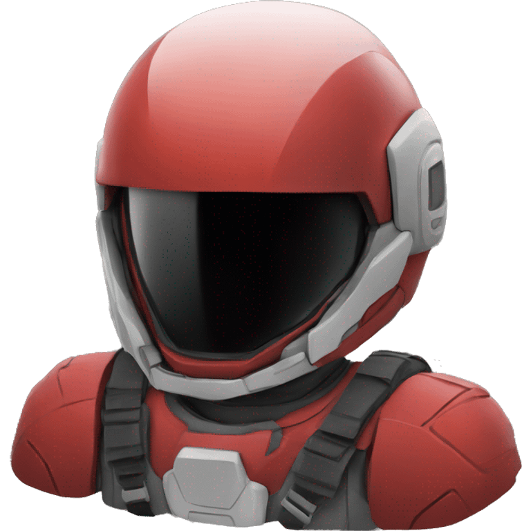 red spacial helmet emoji