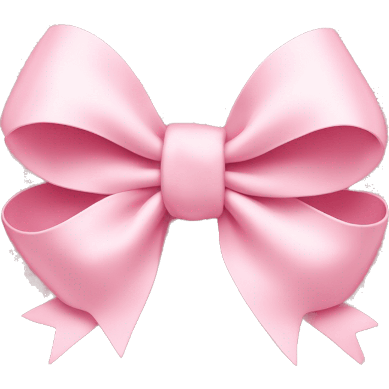 light pink bow on light pink bow emoji