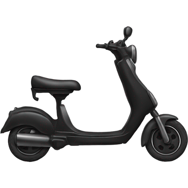 black Stunt scooter emoji