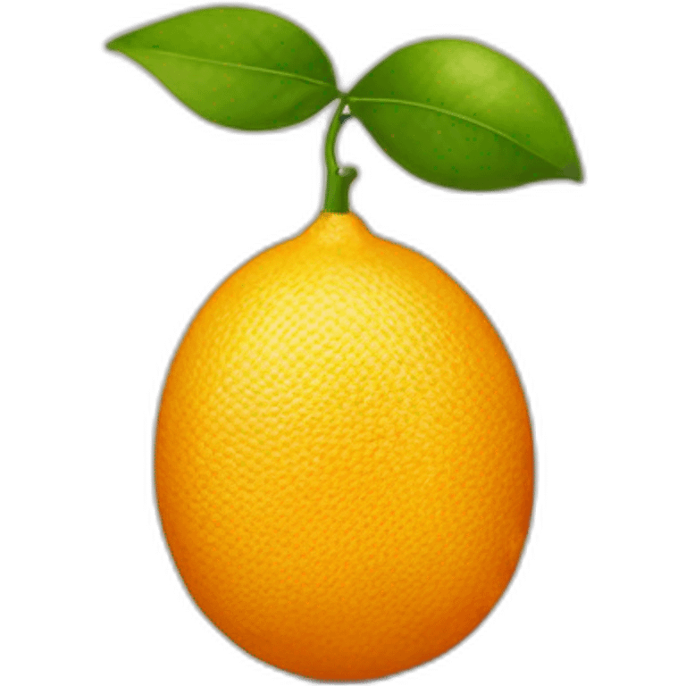 Orange lemon emoji