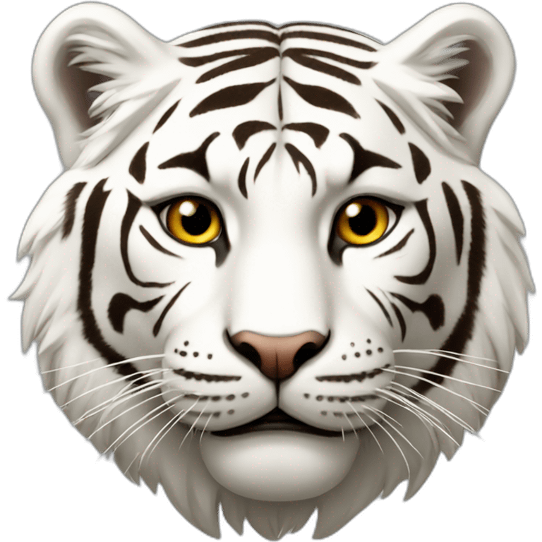 Un tigre blanc emoji