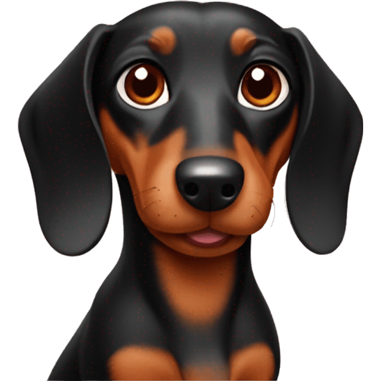 The dachshund is red emoji