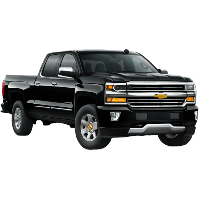 Car Silverado 2018 black  emoji