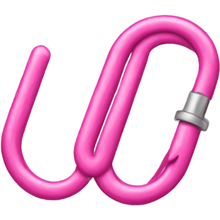 pink paper clip emoji