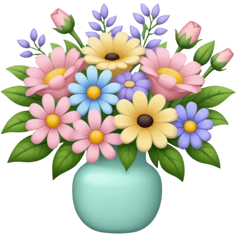 Pastel bouquet emoji