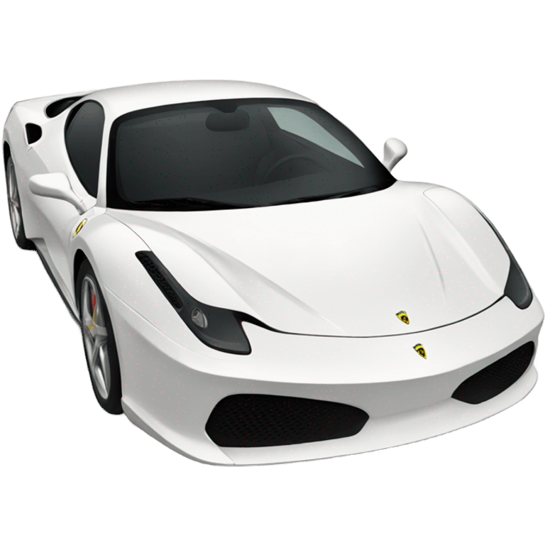 White Ferrari emoji