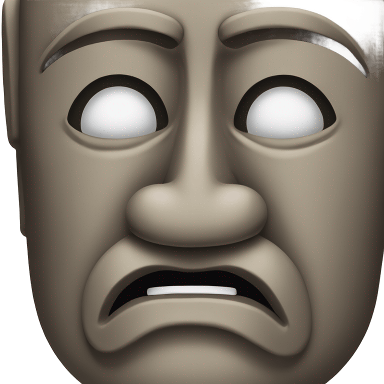 easter island head sneezing emoji