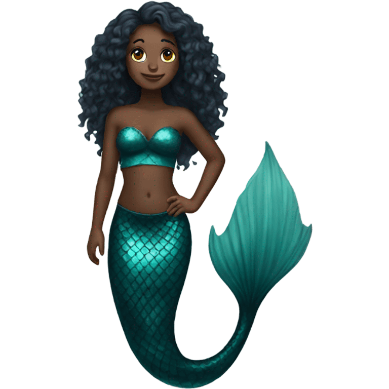 Black mermaid  emoji