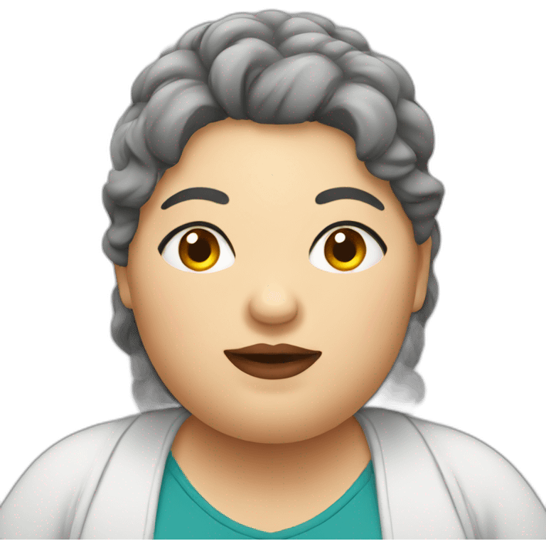 obese woman emoji