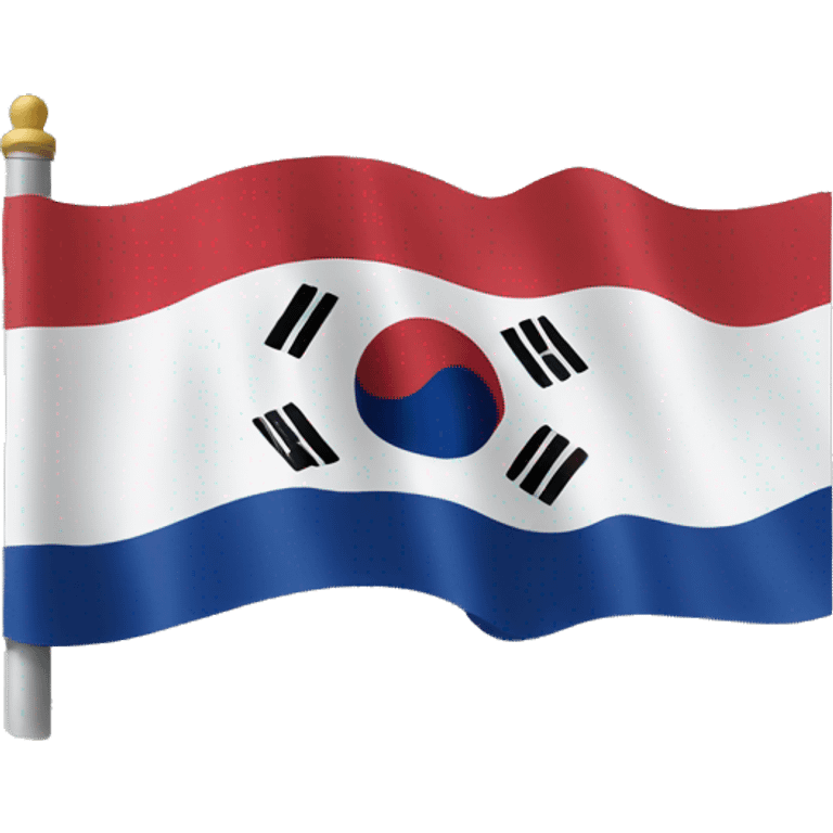 real South Korea flag emoji