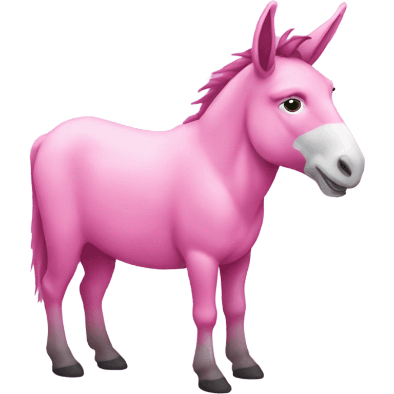 Pink donkey emoji