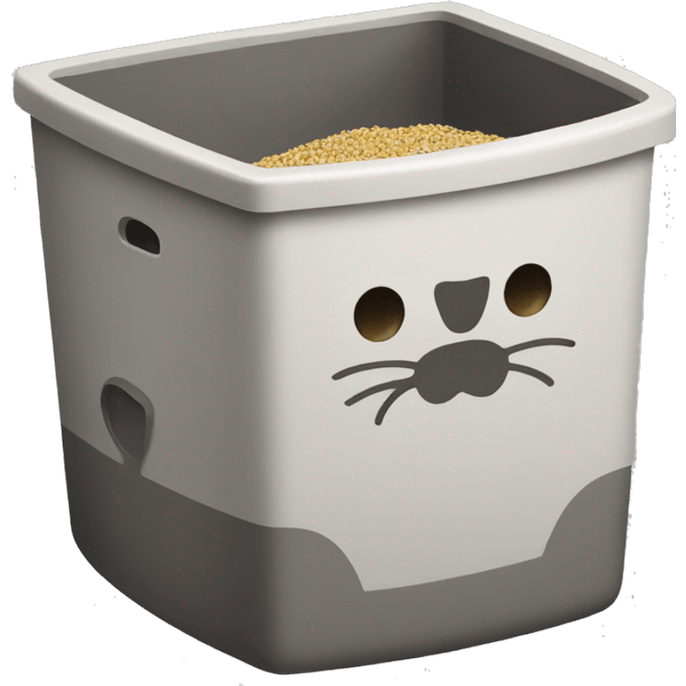 cat litter box emoji