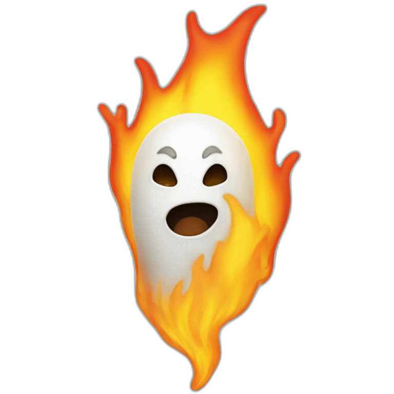 ghost-on-fire emoji