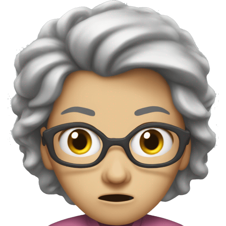 Super really really really really angry mom emoji