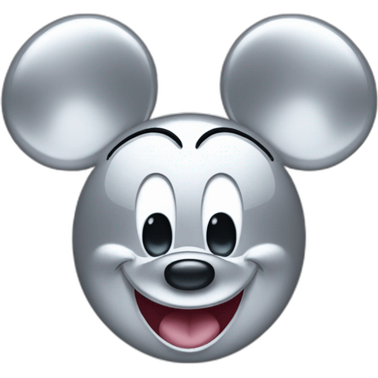 Platinum Mickey Mouse Face emoji