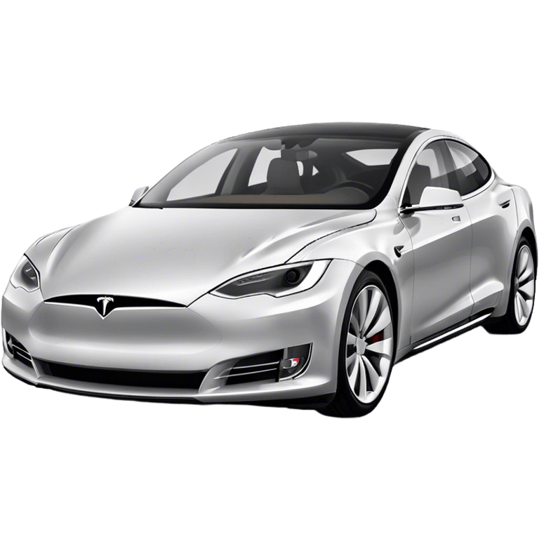 Tesla Model S - Tesla (Model Year: 2022) (Iconic colour: Silver) emoji