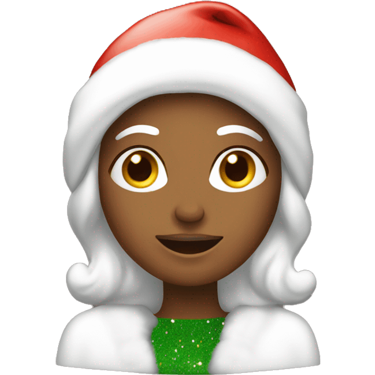 A chrismas woman  emoji