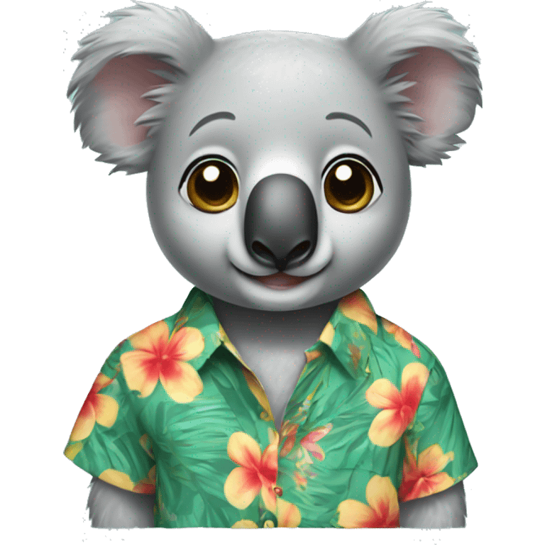 Koala with a Hawaiian shirt  emoji