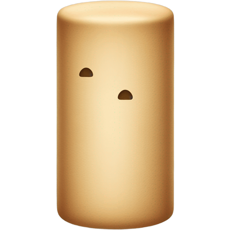 Long skin colored cylinder with a small mushroom shaped top emoji