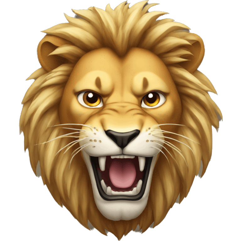 aggressive lion emoji