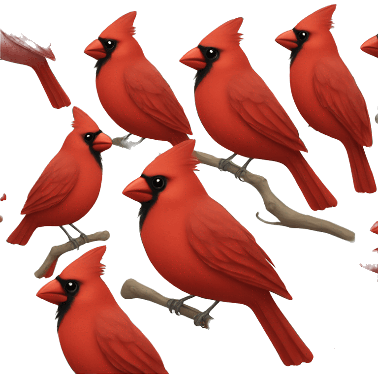 red cardinal  emoji