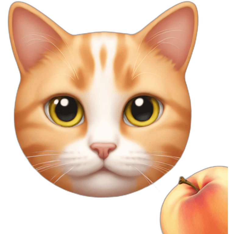 Peach cat emoji