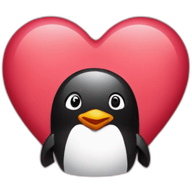 Valentine’s Day penguin  emoji