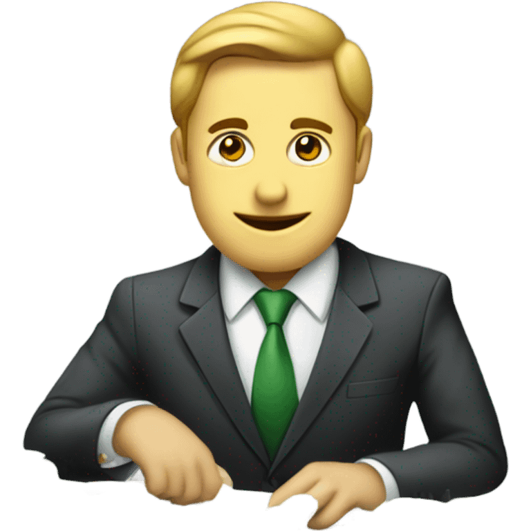 Banker counting money  emoji