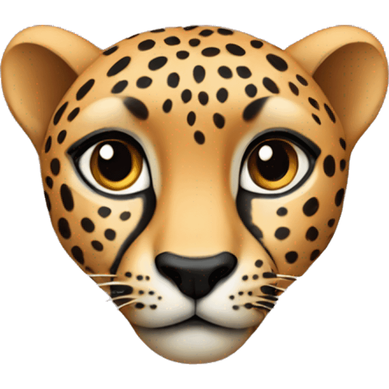 Cheetah heart emoji