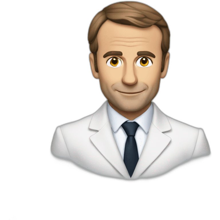 Macron qui fait Skeu Skeu emoji