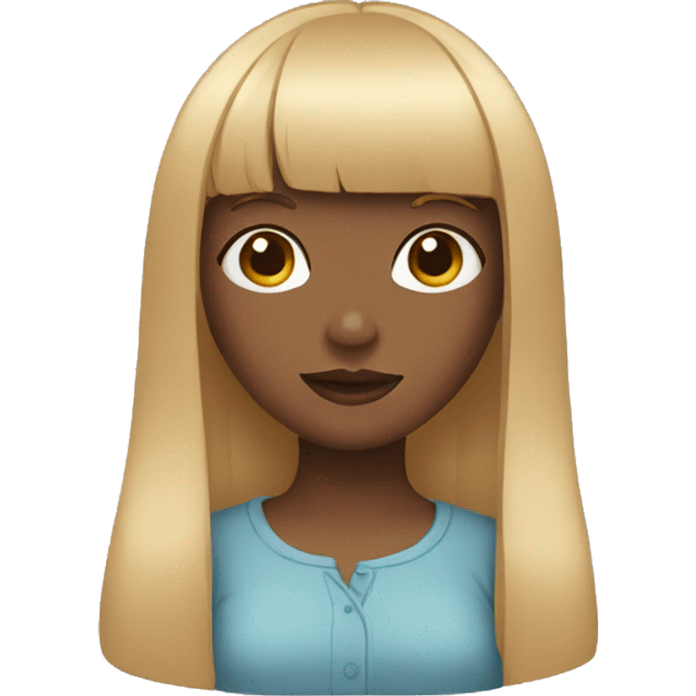  girl with bangs emoji