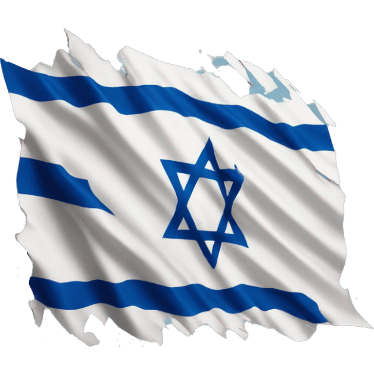 Israel flag ripped emoji