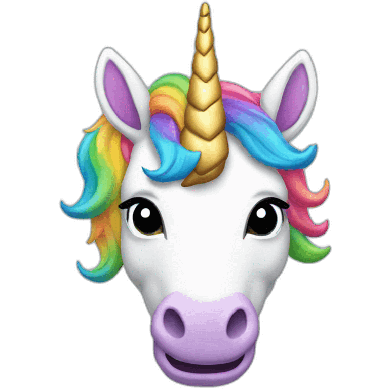 unicorn head kippa emoji