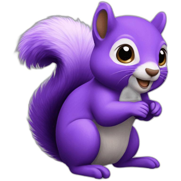 purple squirrel  emoji