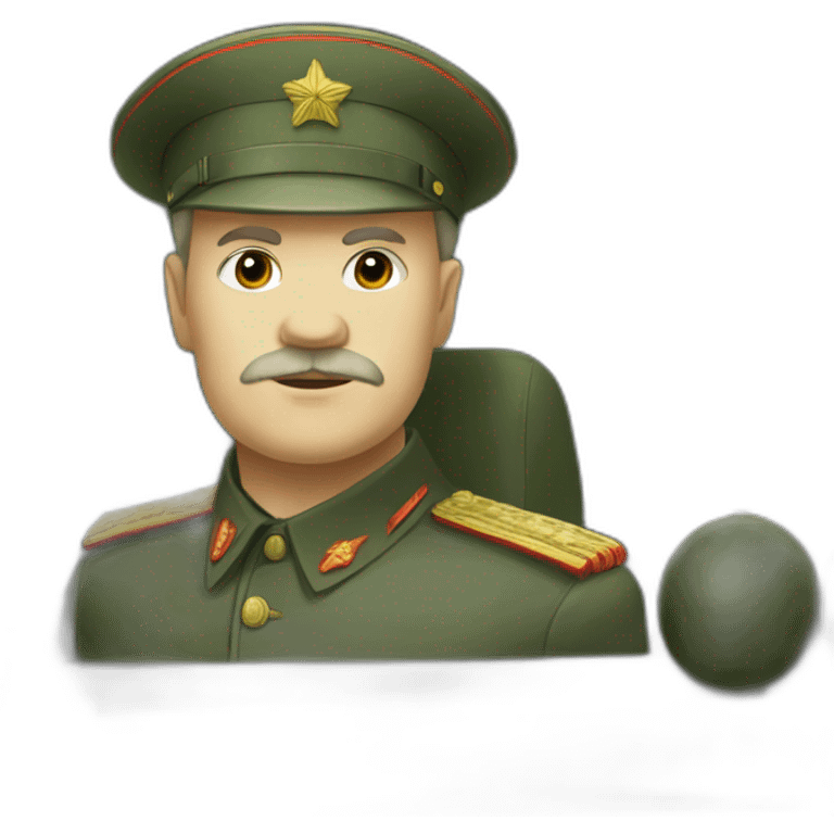 Lenin in the military car emoji