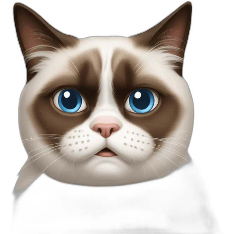 the real grumpy cat old blue eyes emoji