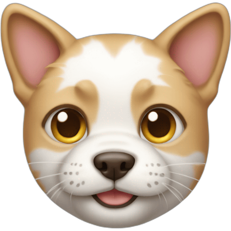 Cat dog in one emoji