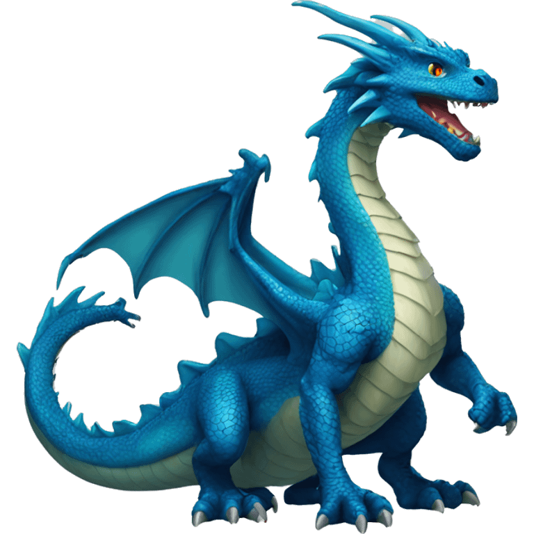 blue dangerous dragon emoji