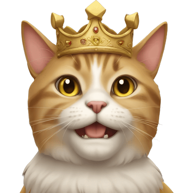 king cat emoji