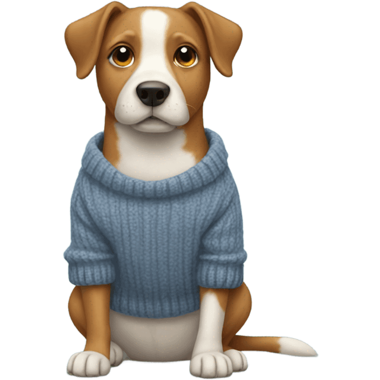 dog wearing sweater emoji