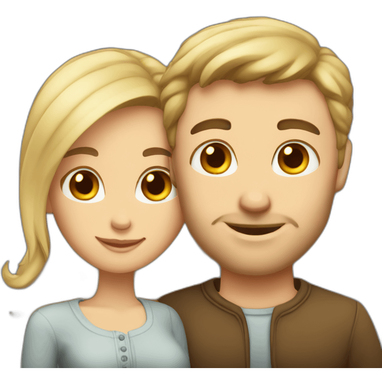 in love caucasian couple emoji