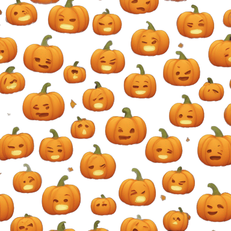 cute cozy pumpkin emoji