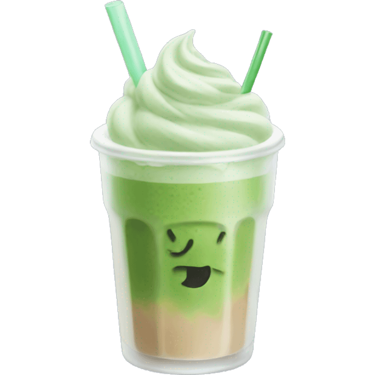 Iced Matcha Latte emoji