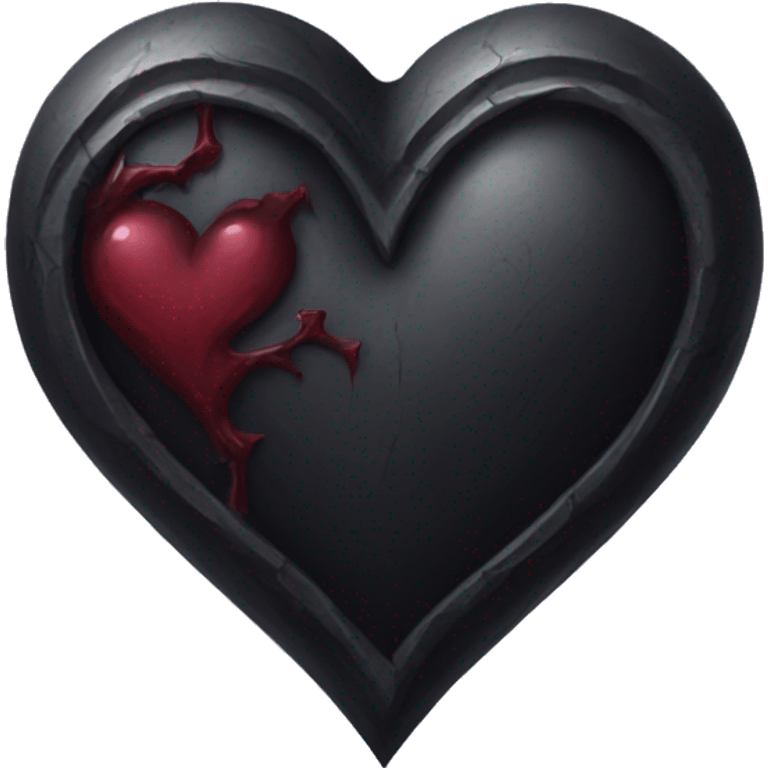 Gothic heart emoji