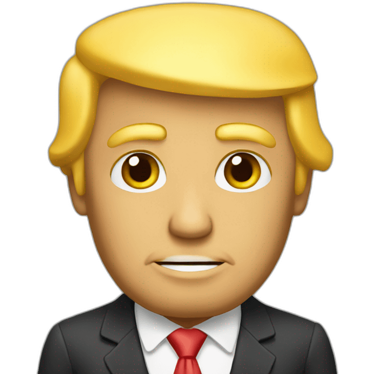 Donald Trump yellow emoji