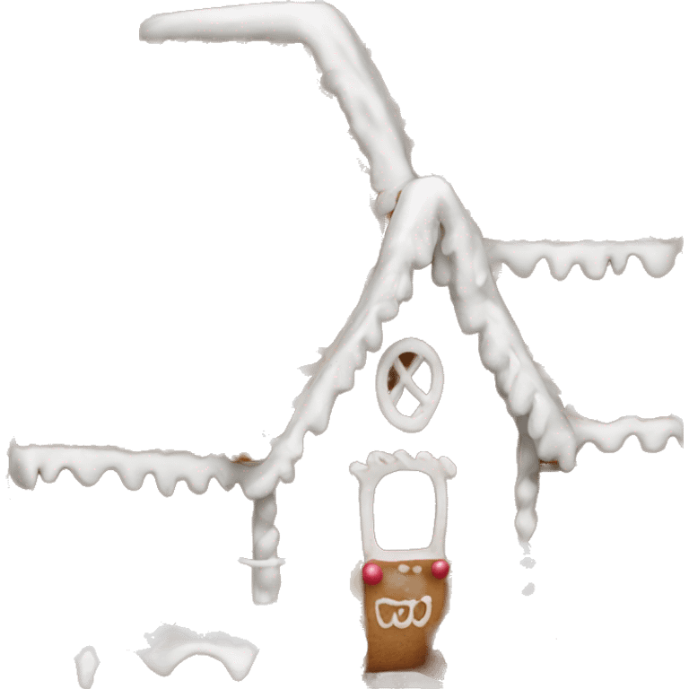 Gingerbread house white emoji