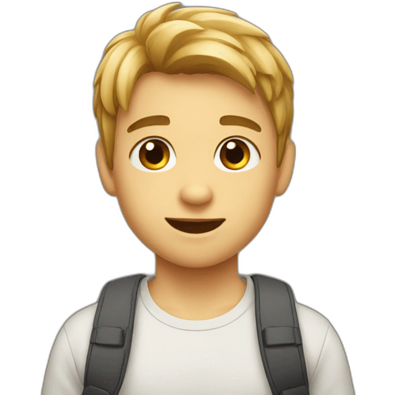 A cute boy emoji